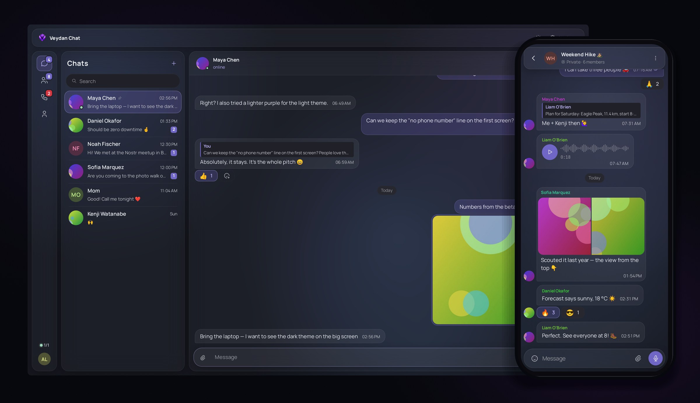 Chat in Veydan for Android